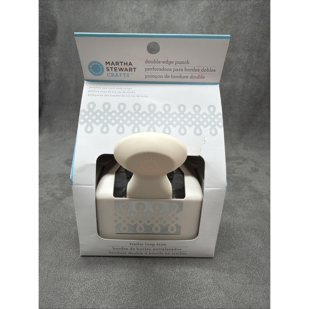 Martha Stewart Trellis Loop Double Edge Trim Punch For Scrapbooking